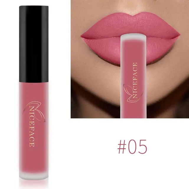 Lip Gloss Waterproof Nude Matte Liquid Lip Gloss