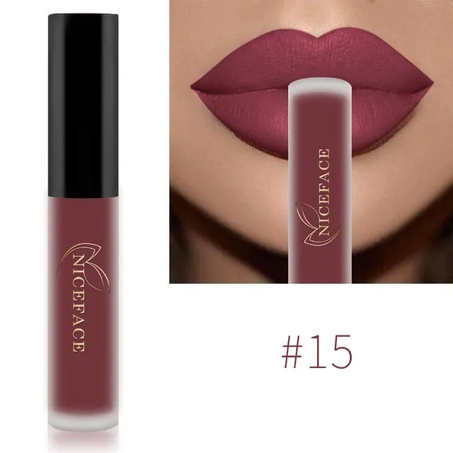 Lip Gloss Waterproof Nude Matte Liquid Lip Gloss