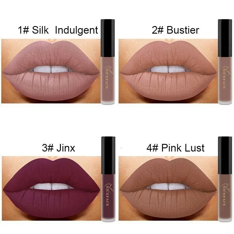 Lip Gloss Waterproof Nude Matte Liquid Lip Gloss