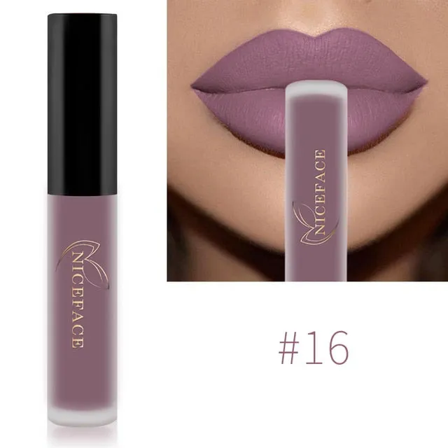 Lip Gloss Waterproof Nude Matte Liquid Lip Gloss