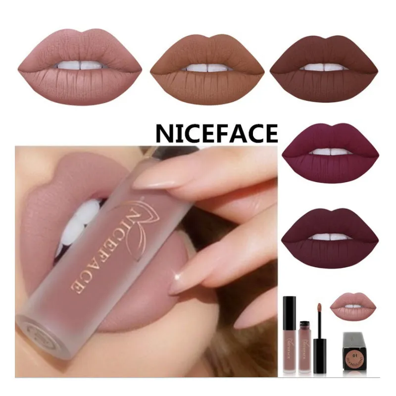 Lip Gloss Waterproof Nude Matte Liquid Lip Gloss