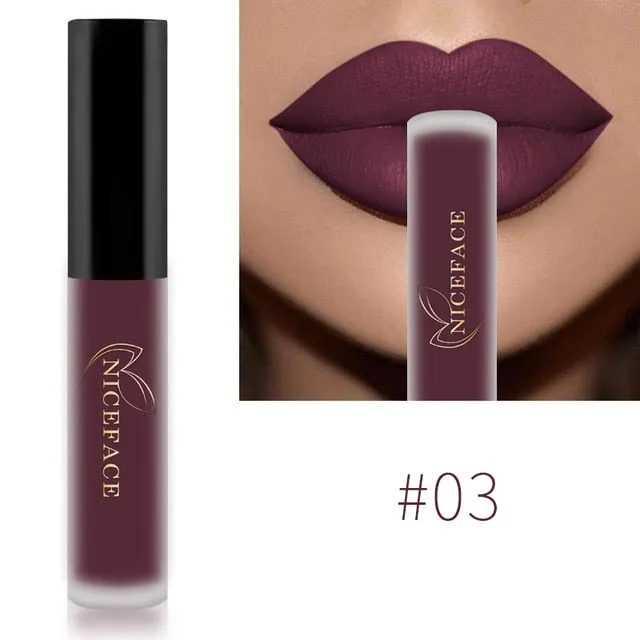 Lip Gloss Waterproof Nude Matte Liquid Lip Gloss