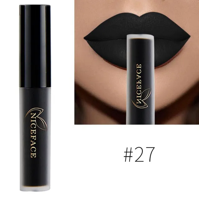 Lip Gloss Waterproof Nude Matte Liquid Lip Gloss