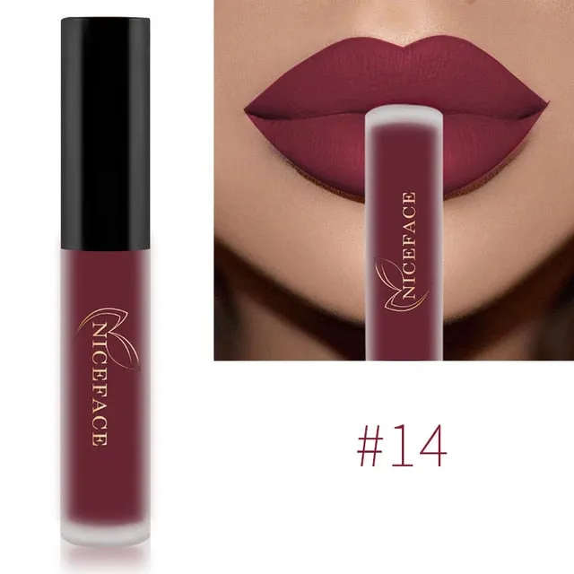 Lip Gloss Waterproof Nude Matte Liquid Lip Gloss