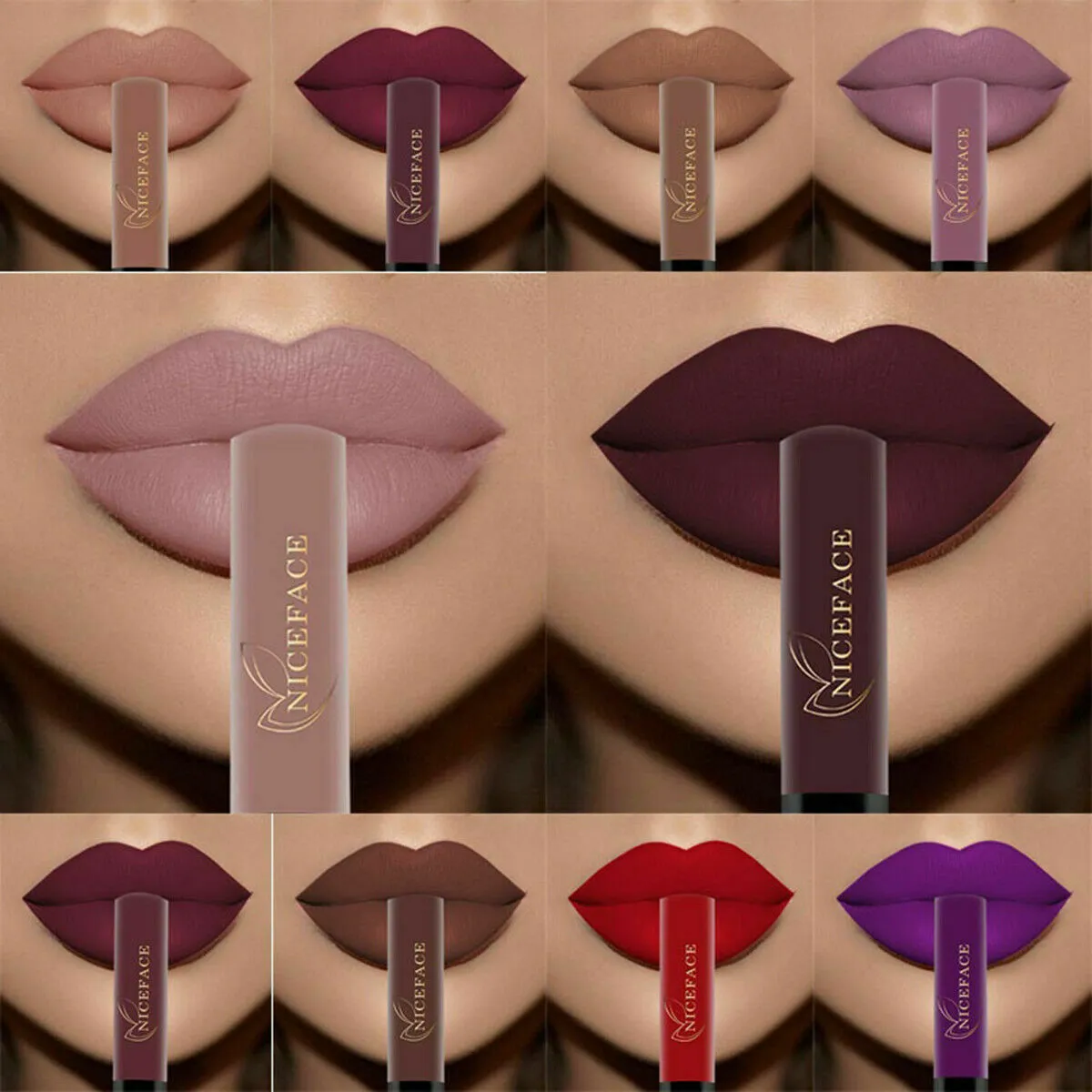 Lip Gloss Waterproof Nude Matte Liquid Lip Gloss