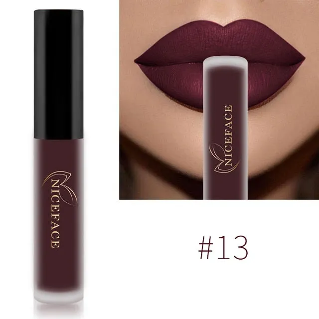Lip Gloss Waterproof Nude Matte Liquid Lip Gloss
