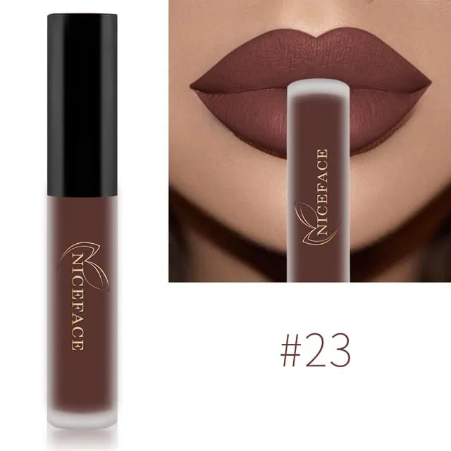 Lip Gloss Waterproof Nude Matte Liquid Lip Gloss