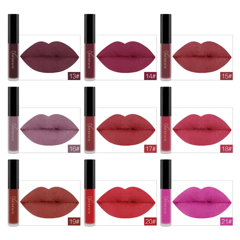 Lip Gloss Waterproof Nude Matte Liquid Lip Gloss