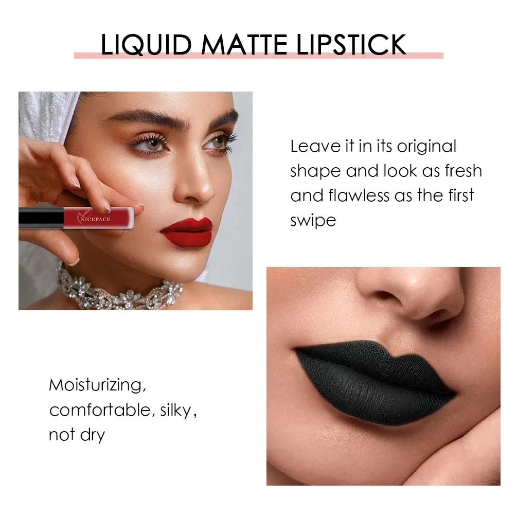 Lip Gloss Waterproof Nude Matte Liquid Lip Gloss
