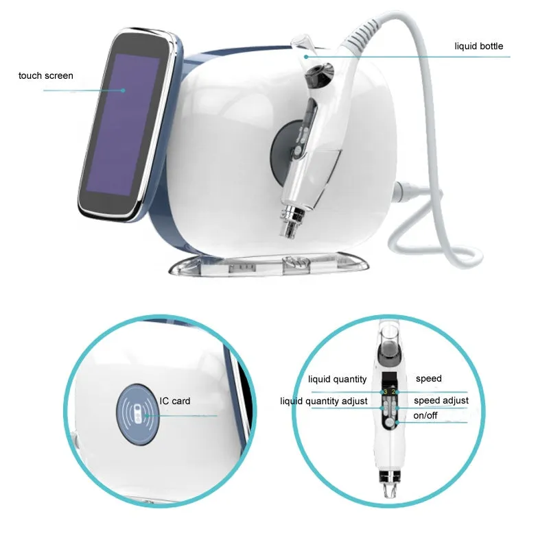 Meso Mesotherapy Gun Injector EMS Microneedle RF Machine No Needle Face Lifting Water Injection Anti Aging Salon Beauty Device