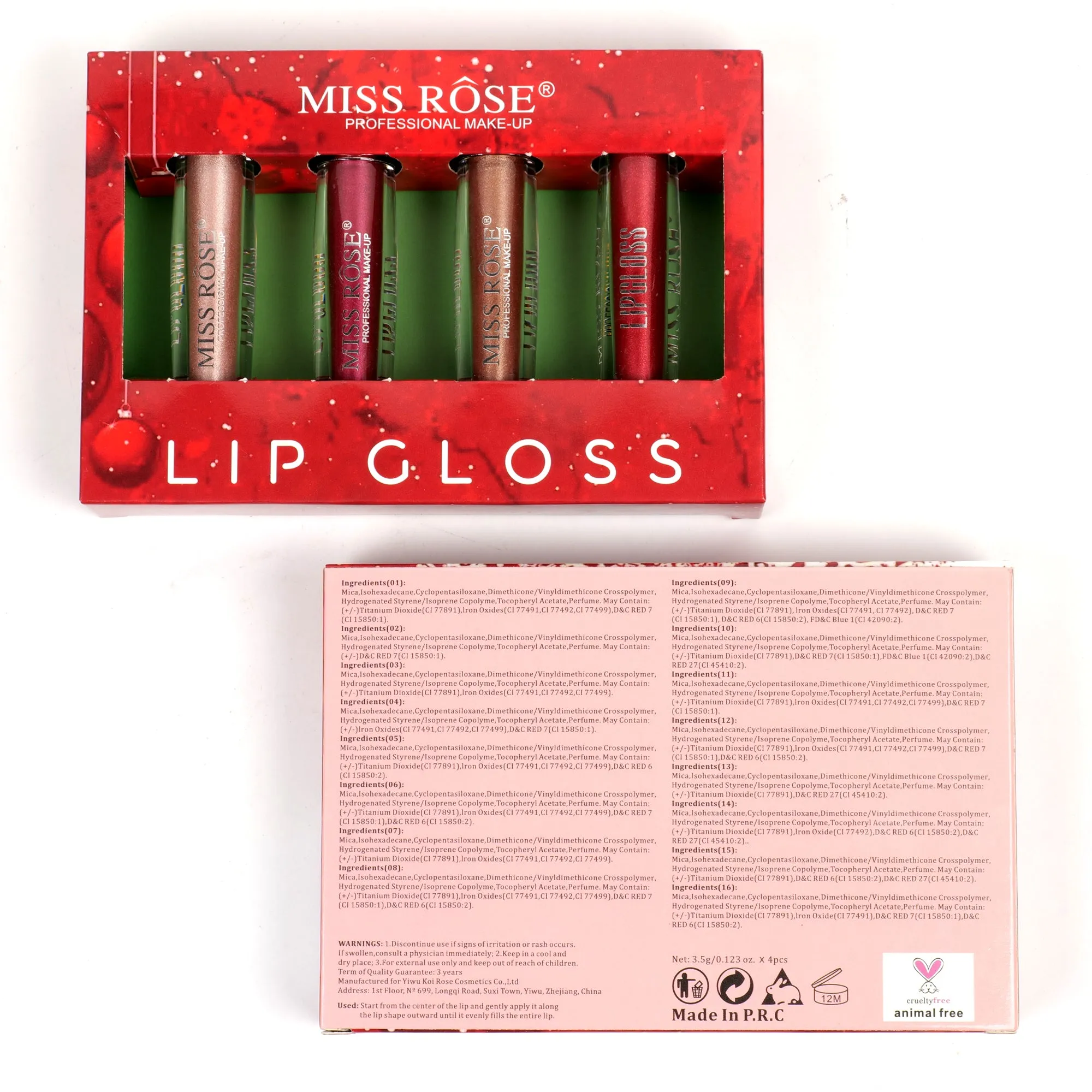 Miss Rose Shine & matte  Lipgloss