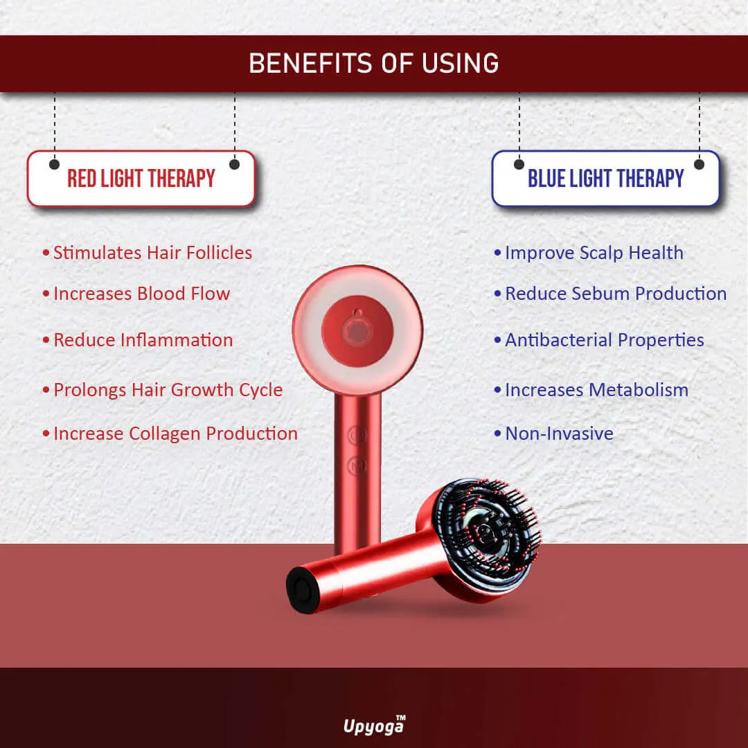🔥Multi-function scalp massager infrared hair health and beauty comb