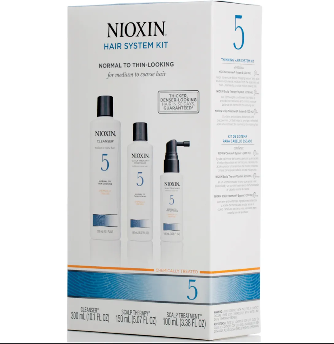 NIOXIN System 5 Starter Kit S300ml,C150ml,T100ml