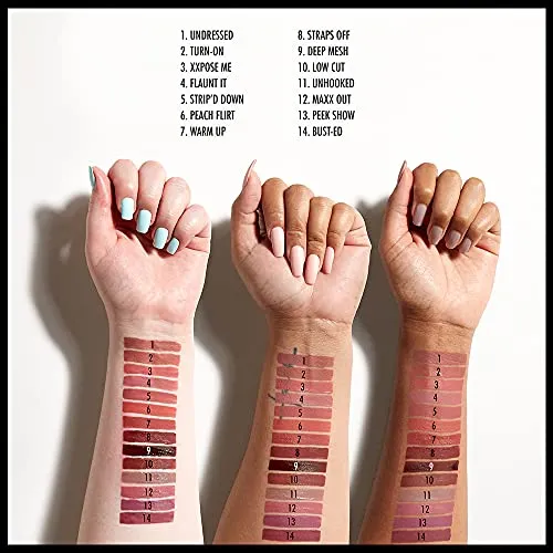 NYX PROFESSIONAL MAKEUP Lip Lingerie XXL Matte Liquid Lipstick - Deep Mesh (Deep Chocolate Brown)