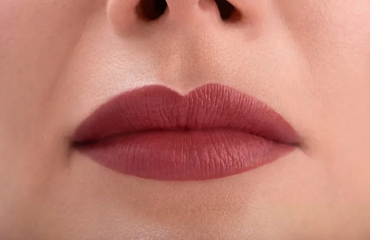 PAESE THE KISS LIPS SET - Liquid Lipstick & Lip Liner - 04 Rusty Red
