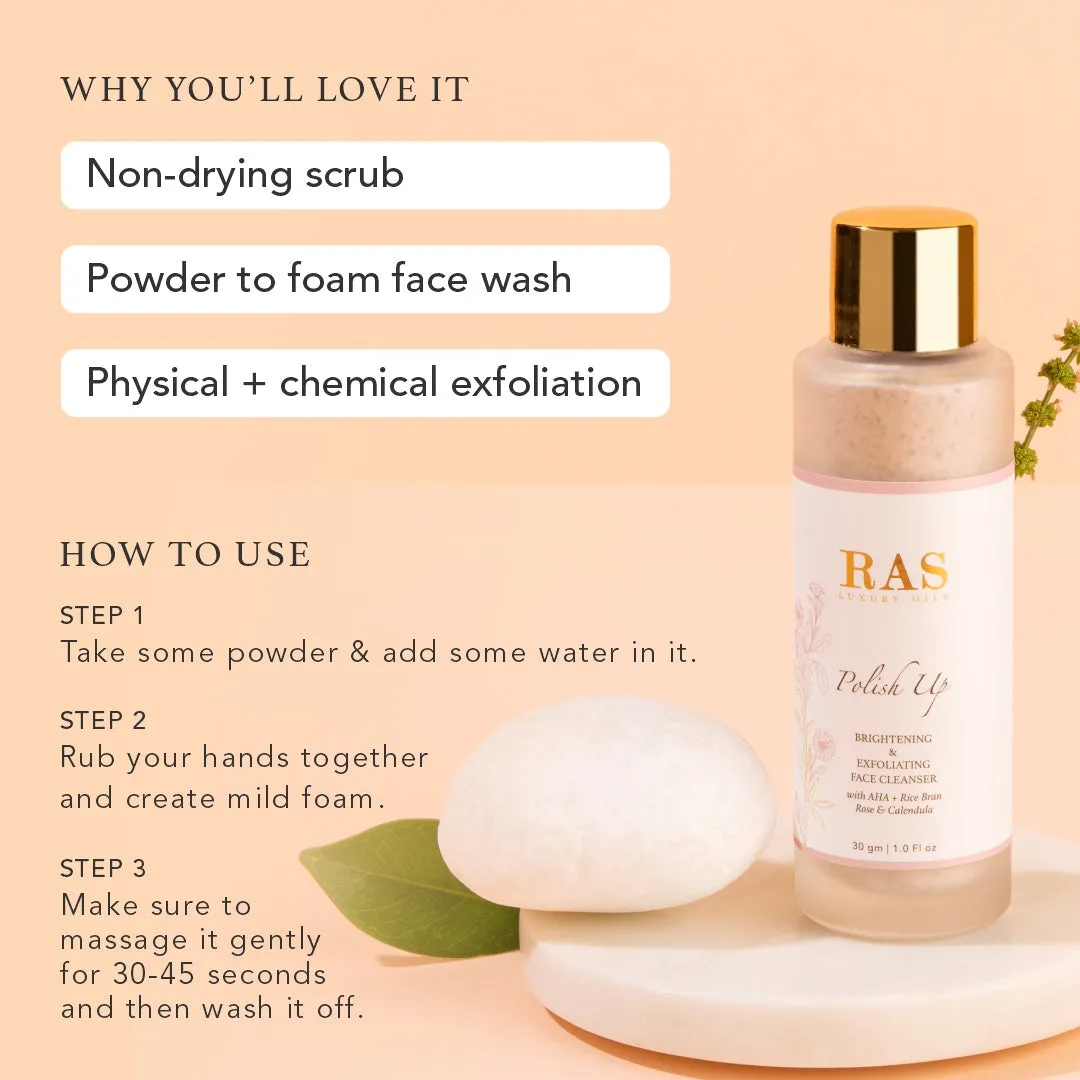Polish Up Brightening & Exfoliating Face Scrub