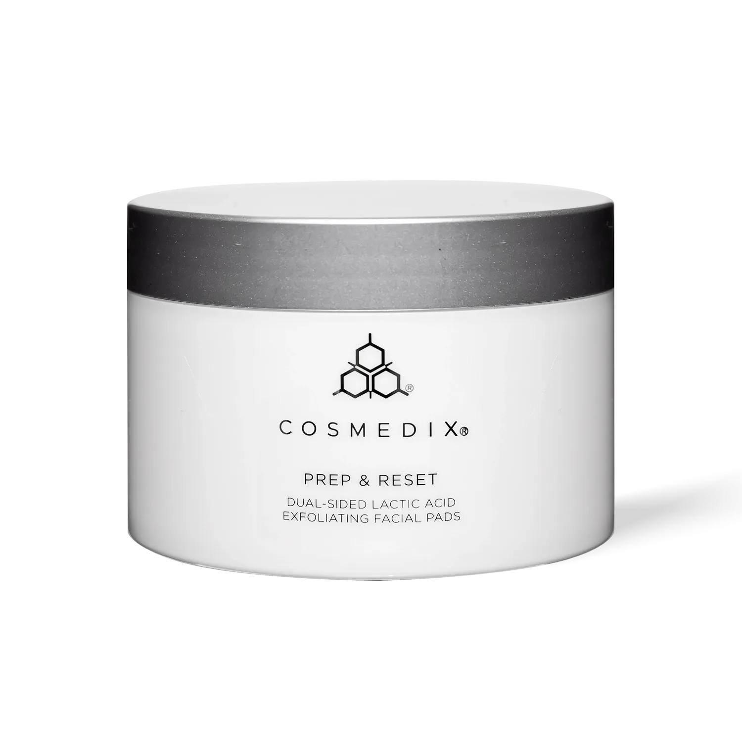 Prep & Reset - Dual-sided Lactic Acid Exfoliating x25 Facial Pads - CosMedix