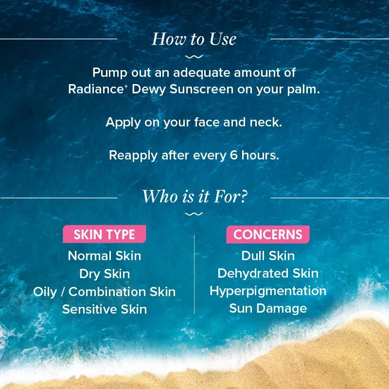 Radiance  Dewy Sunscreen, 50g