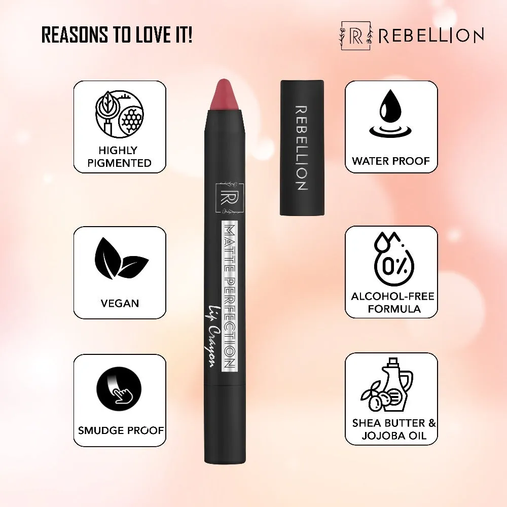Rebellion Matte Perfection Lip Crayon