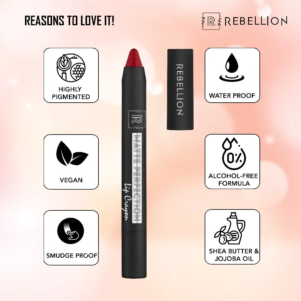 Rebellion Matte Perfection Lip Crayon