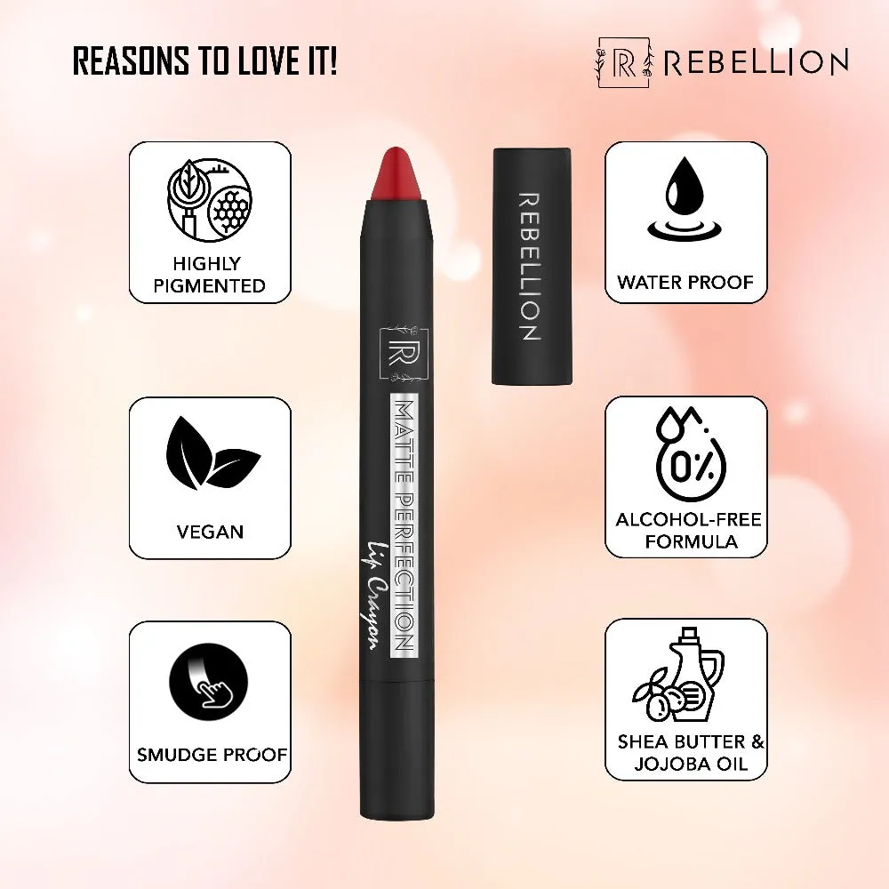 Rebellion Matte Perfection Lip Crayon