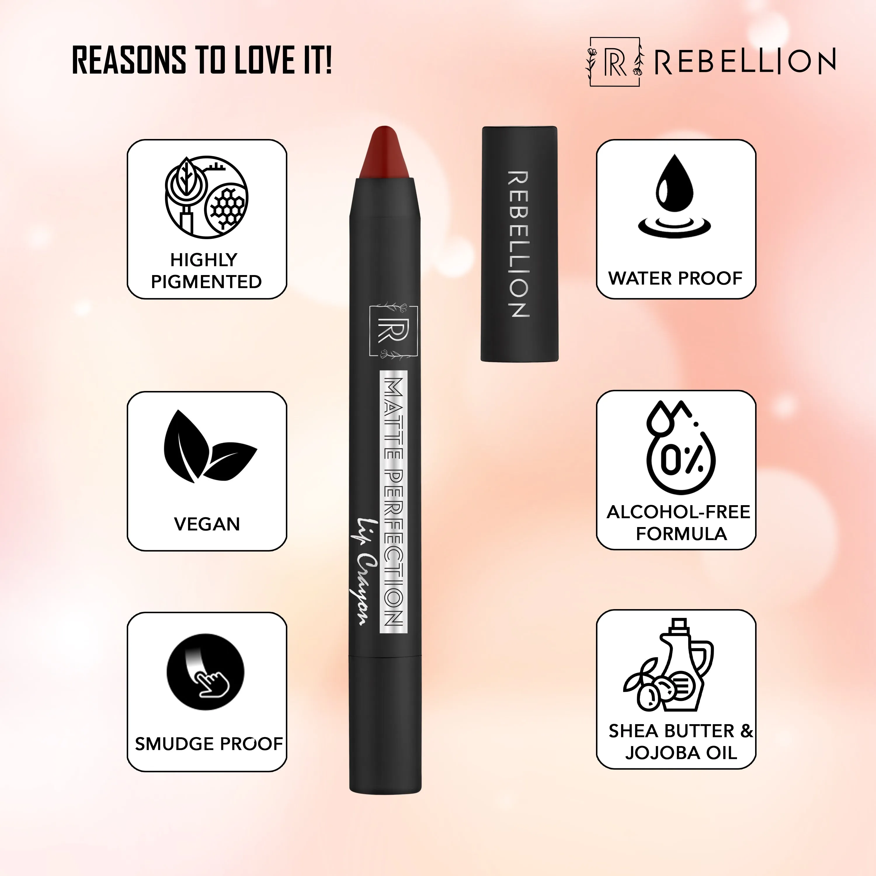 Rebellion Matte Perfection Lip Crayon