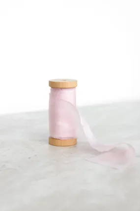 Rose Pink Plant Dyed Silk Ribbon