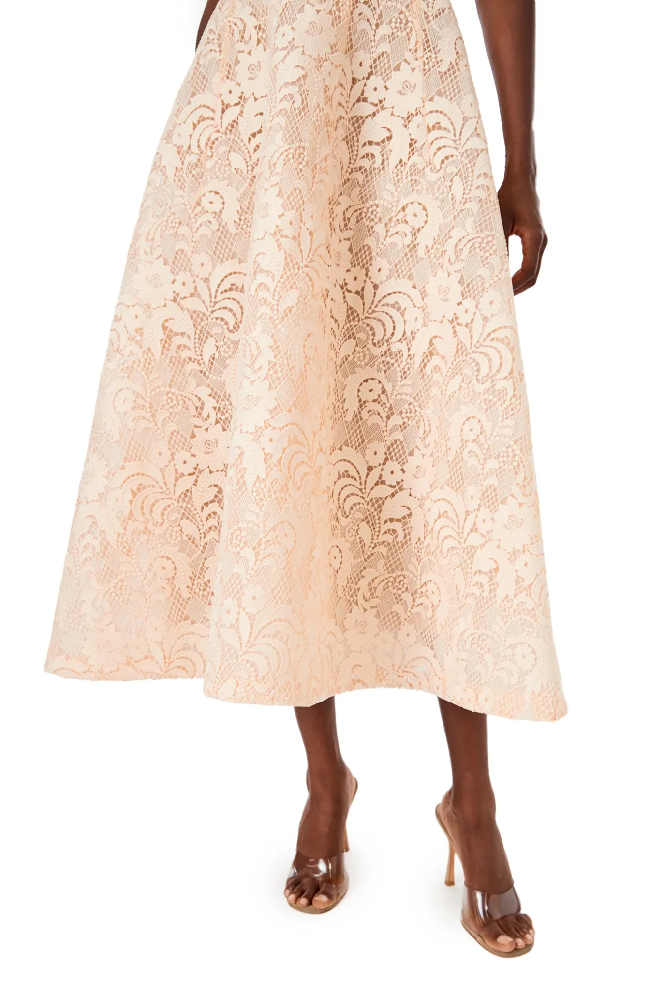 Short Sleeve Lace Cocktail Dress