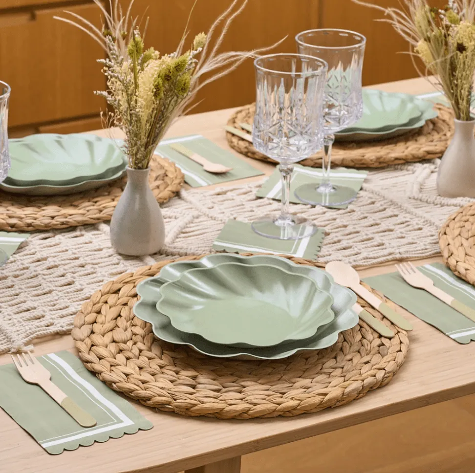 Simply Eco Salad Plates - Sage