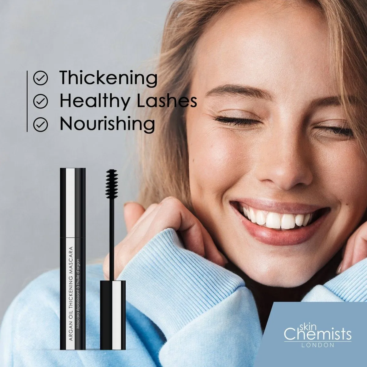 skinChemists Argan Oil Thickening Mascara